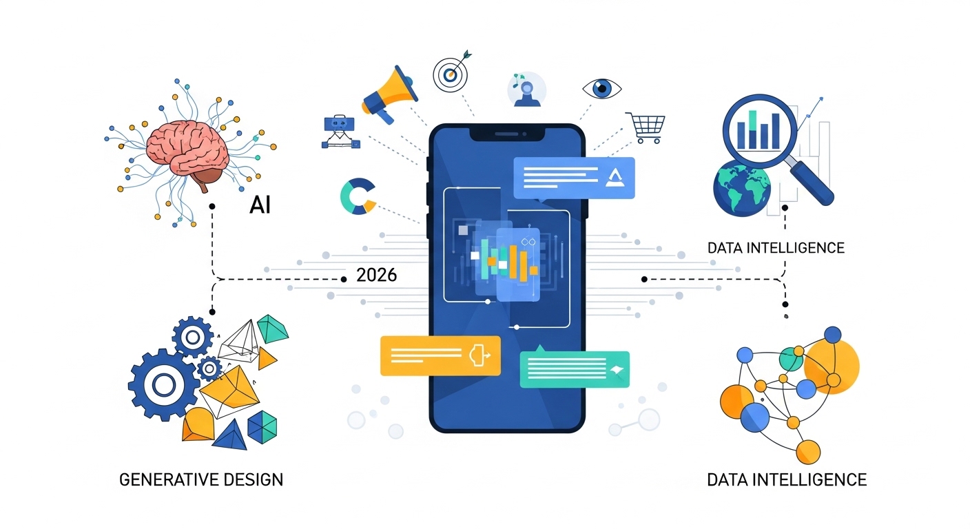 How AI, Generative Design, and Data Intelligence Are Reshaping Digital Advertising in 2026 — Vicomma blog