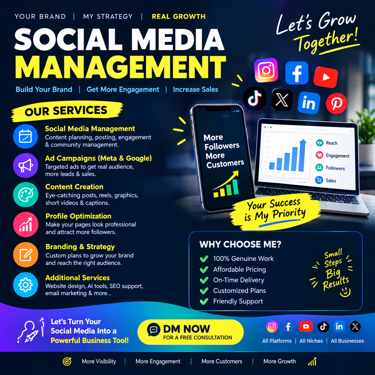 Create professional social media ads