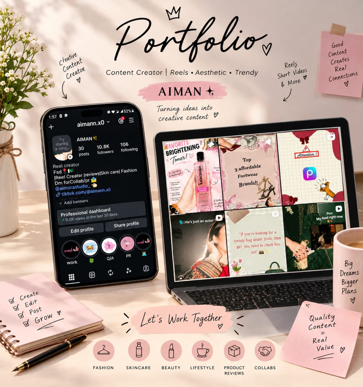 aimanmalik — new content creator on Vicomma
