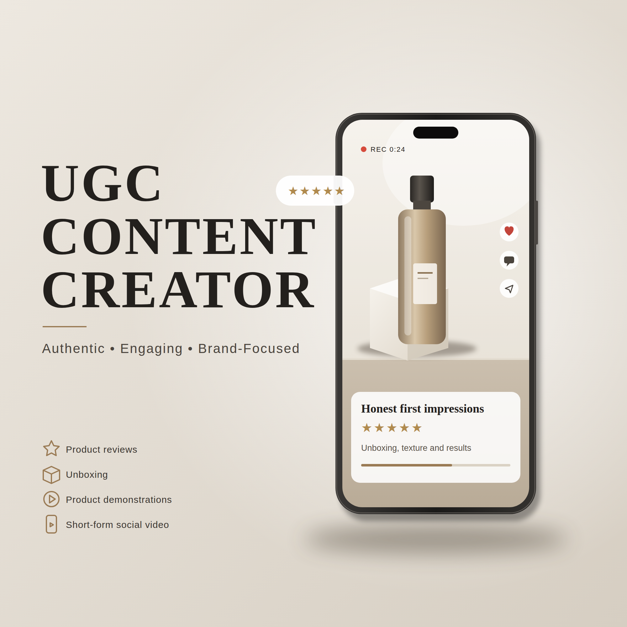 UGC Content Creator | Authentic Short-Form Videos for Brands